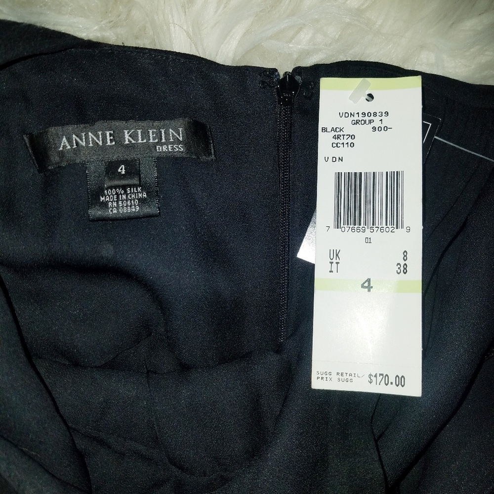 NWT Ann Klein chiffon long dress Size 4 - Picture 4 of 4